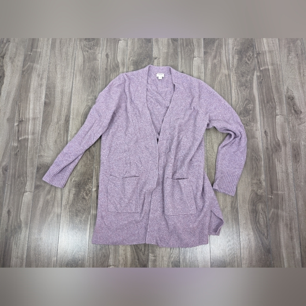 J. Crew Open-Front Cardigan Extra-Soft Yarn Lilac Size Medium AD036
